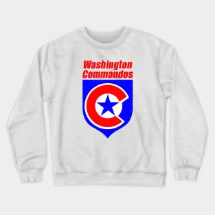 Defunct Washington Commandos AFL Football 1987 Crewneck Sweatshirt